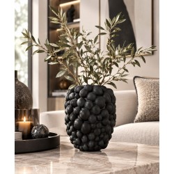 Light & Living vaas Alfredo mat zwart 